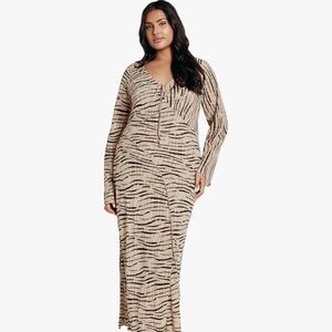 City Chic Womens Anthea Print Maxi Dress